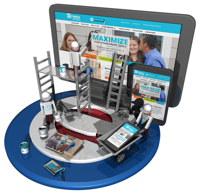 Desktop and mobile websites created by Crescendo Interactive